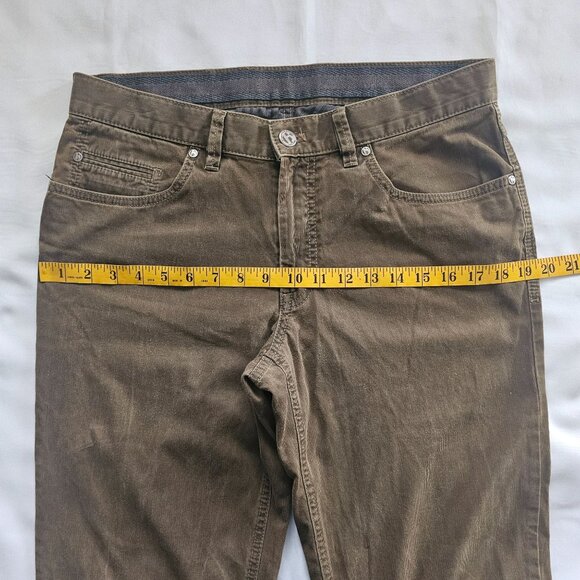 Hiltl The Ultimate Trousers Two Face Button & Zip Fly Brown Corduroy Jeans Sz 33 - Picture 14 of 16